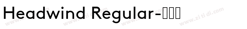 Headwind Regular字体转换